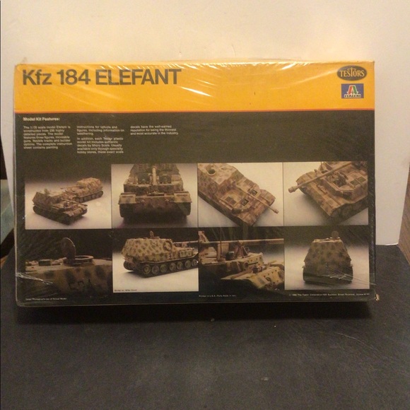1980 NIB Kfz 184 Elefant model tank factory sealed - Picture 4 of 6